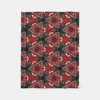 Couverture Polaire Poinsettia Trifecta Abstract Design