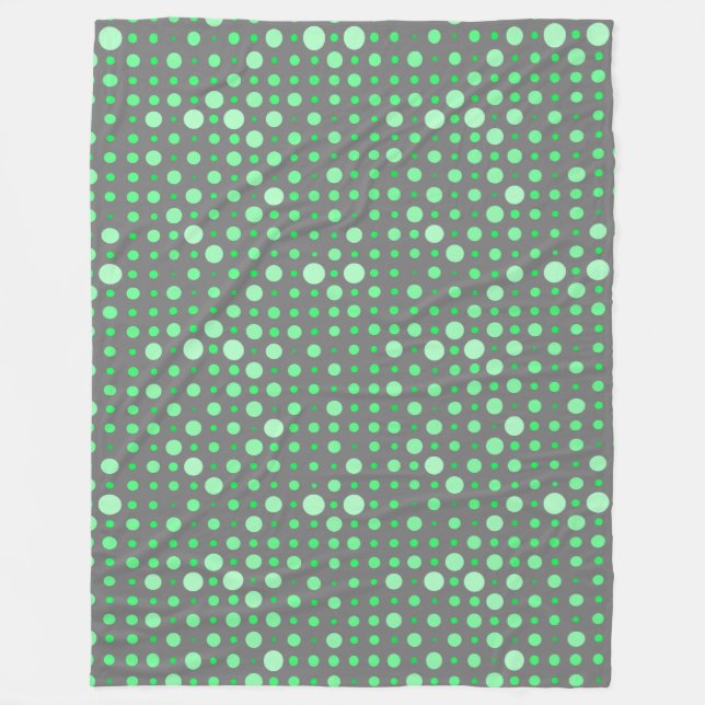 Couverture Polaire Point Polka 02.Vert. Gray BG (Devant)