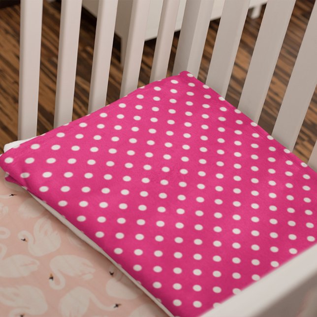 Couverture Polaire Point Polka rose (Créateur téléchargé)
