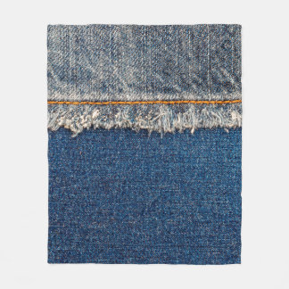 Couverture Polaire Pointe droite avec fil orange sur le den blanchi