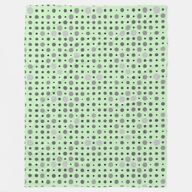 Couverture Polaire Pointe Polka 01.Gris Lgreen BG (Devant)