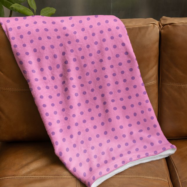 Couverture Polaire Pointe rose et violet (Créateur téléchargé)