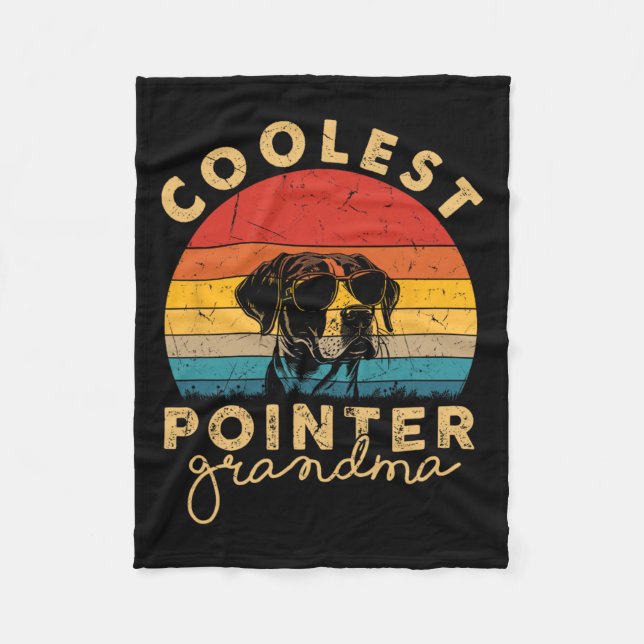 Couverture Polaire Pointer Coolest Grandma Cadeaux Pour Femmes Pointe (Devant)