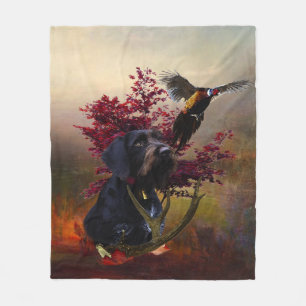 Couverture Polaire Pointeur À poils durs allemand