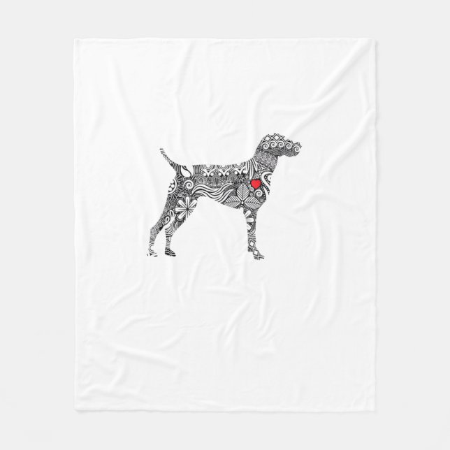 Couverture Polaire Pointeur allemand Shorthair I GSP Chien Maman J'ai (Devant)