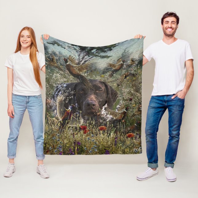 Couverture Polaire Pointeurs allemands à poils courts (En situation)