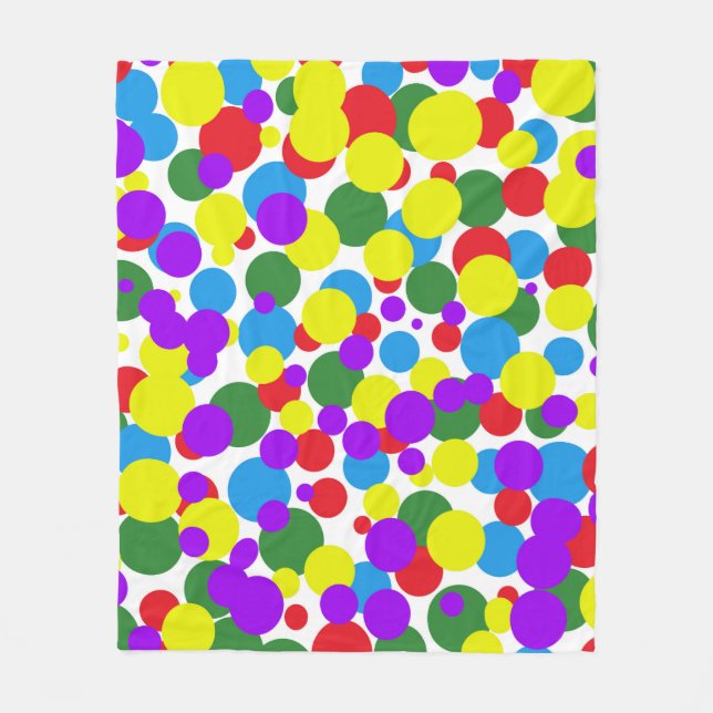 Couverture Polaire Points colorés (Devant)