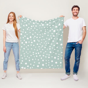 Couverture Polaire Points Dalmatiens verts, Points Dalmatiens, Pots D