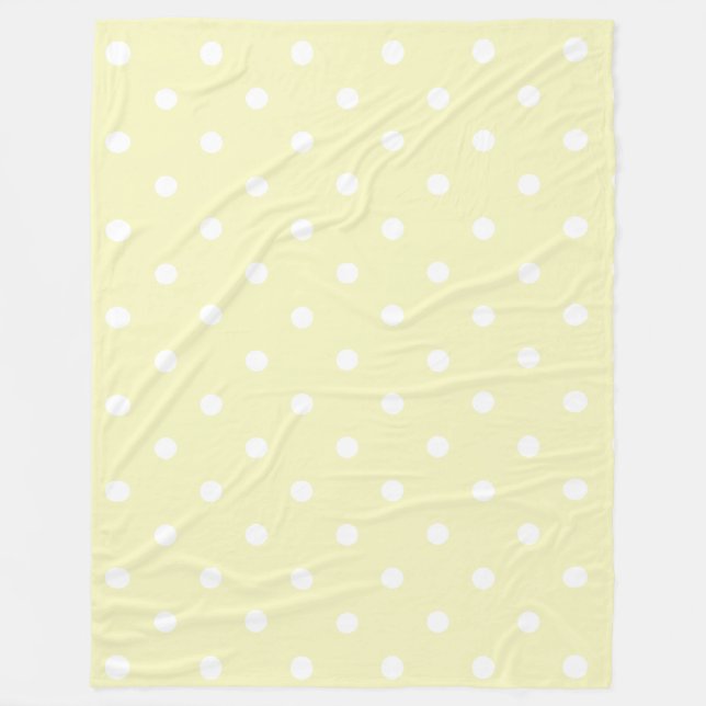 Couverture Polaire Points Jaunes Bébé (Devant)