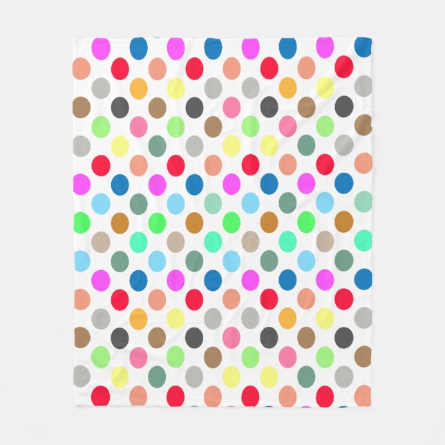 Couverture Polaire Points polka - multicolores (Devant)