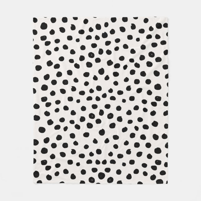 Couverture Polaire Points posters de animaux Noir Et Blanc Dalmatie (Devant)