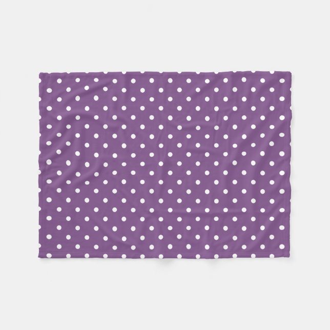 Couverture Polaire Points violets (Devant (Horizontal))