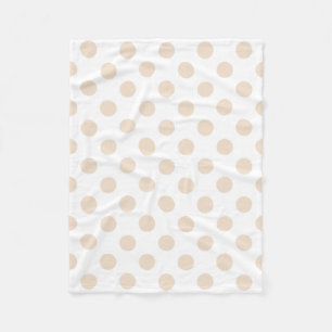 Couverture Polaire Pois bronzage