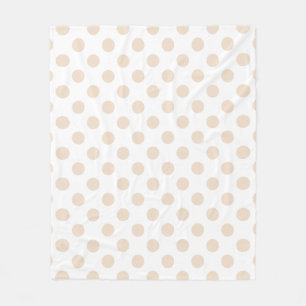 Couverture Polaire Pois bronzage