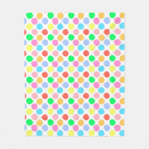 Couverture Polaire Pois coloré