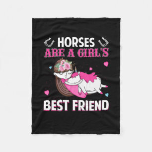 Couverture Polaire Poison d'Equestrian   Horses Are A Girl Best Frien