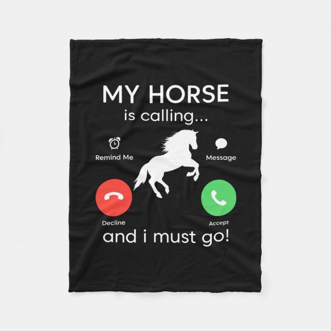 Couverture Polaire Poison d'Equestrian | My Horse Is Calling (Devant)