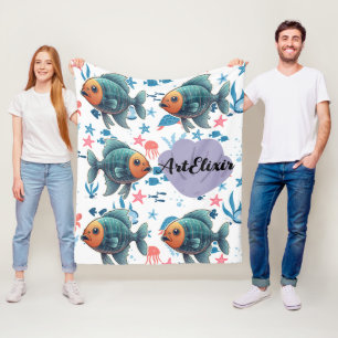 Couverture Polaire Poisson à rayons X sous la mer Imprimer
