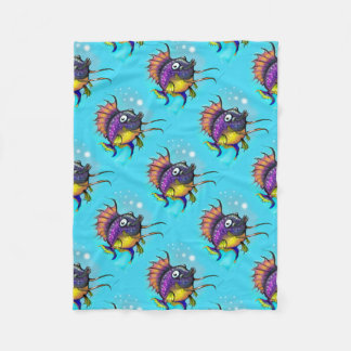 Couverture Polaire Poisson arc-en-ciel