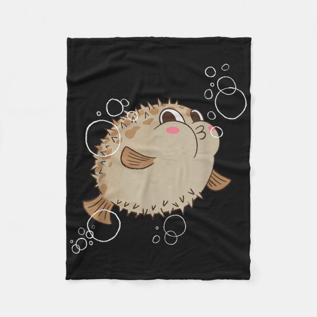 Couverture Polaire Poisson ballon Poisson ballon Bulles  (Devant)