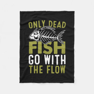 Couverture Polaire Poisson-cadeau Fisher Aller Avec Le Flux
