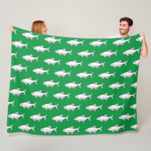 Couverture Polaire Poisson mignon de Minnow vert