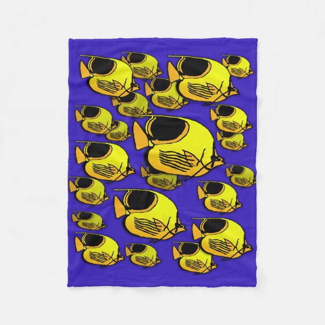 Couverture Polaire Poisson Sun #12 (Devant)