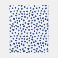 Polka Bleue : Aquarelle Point sans joint.