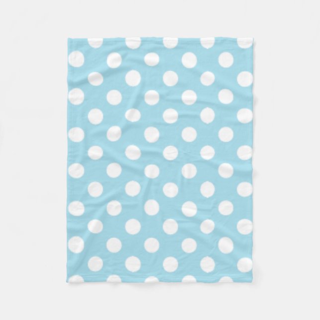 Couverture Polaire Polkadotted Option photo bleu (Devant)