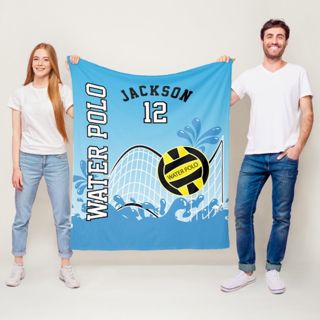 Couverture Polaire Polo d'eau 🤽 🏼 ‍ Sport ♀️ - Bal Jaune (En situation)