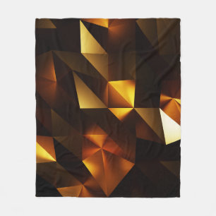 Couverture Polaire Polygone or : rendu Abstrait 3D