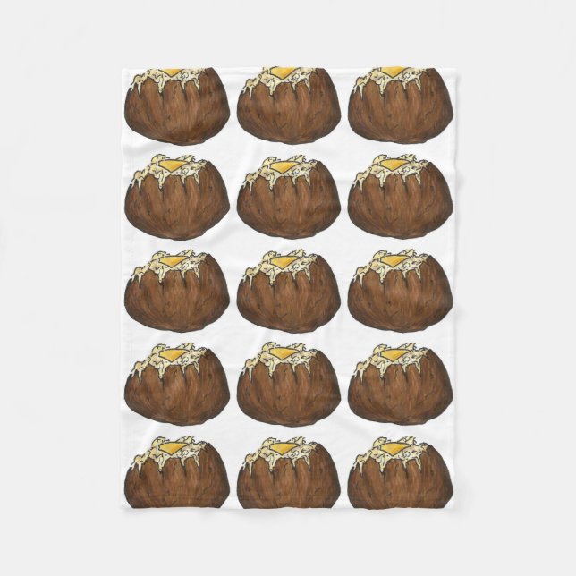 Couverture Polaire Pommes de terre cuites à chaud Idaho Papier de pap (Devant)