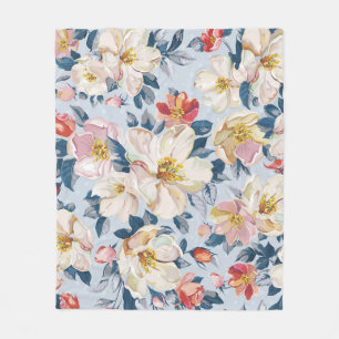 Couverture Polaire Pommier florissant, motif élégant.