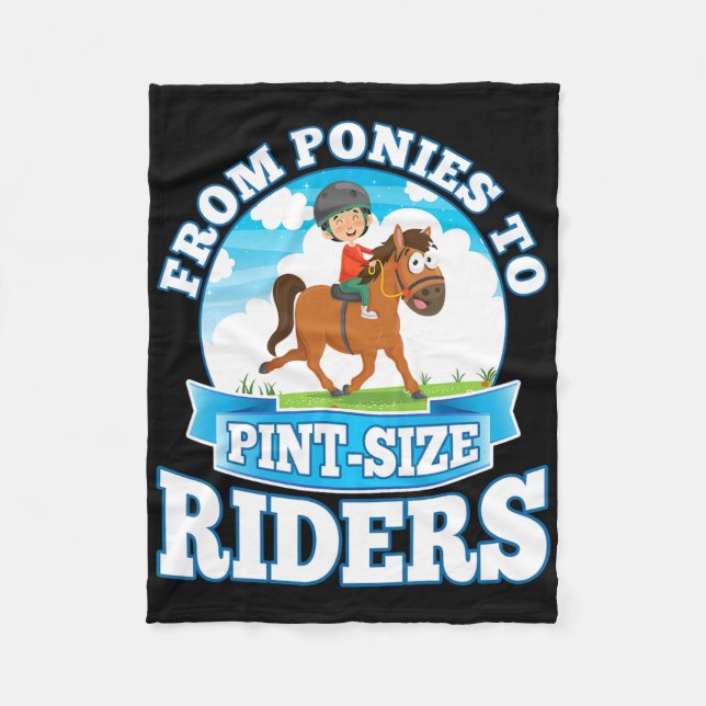 Couverture Polaire Ponies Pour Pint-size Circuits Artistiques Équitat (Devant)