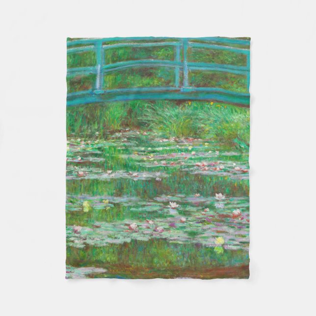 Couverture Polaire Pont japonais Monet (Devant)