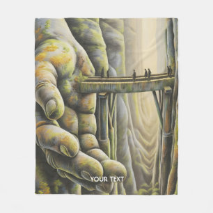 Couverture Polaire Pont main en pierre mignon Imaginaire
