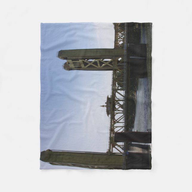 Couverture Polaire Pont Tour Blanche (Devant)
