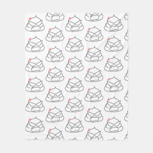 Couverture Polaire Poop en colère - Brootsch le PooPoo