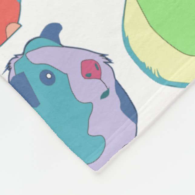 Couverture Polaire Pop Art Guinea Pig Motif (Coin)