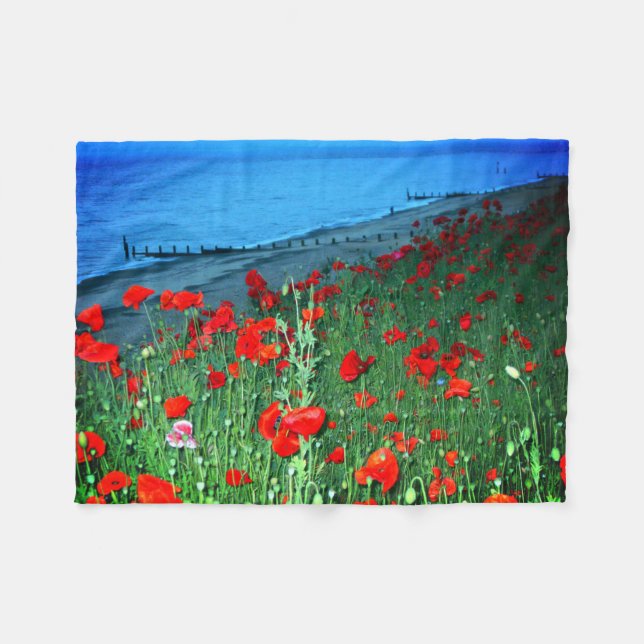 Couverture Polaire Poppies dans Southwold (Devant (Horizontal))