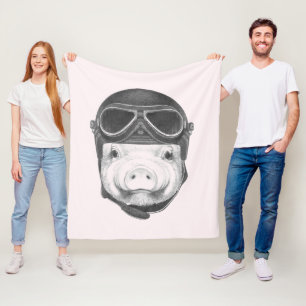 Couverture Polaire Porc de casse-cou