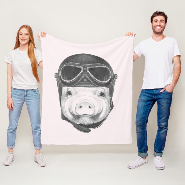 Couverture Polaire Porc de casse-cou (En situation)