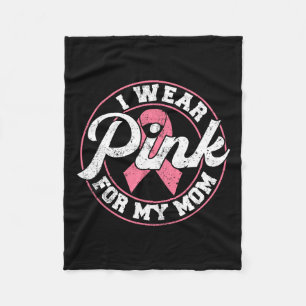 Couverture Polaire Porter du rose pour ma mère, cadeau pour la sensib