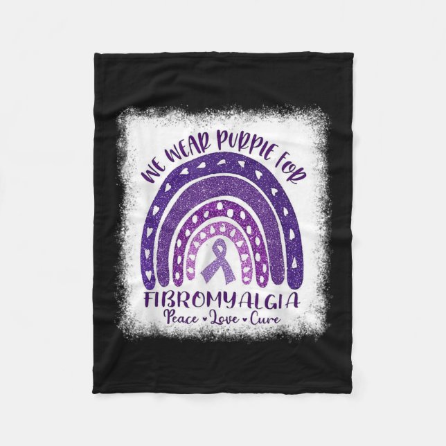 Couverture Polaire Porter En Mai Violet Fibromyalgie Gnome De Sensibi (Devant)