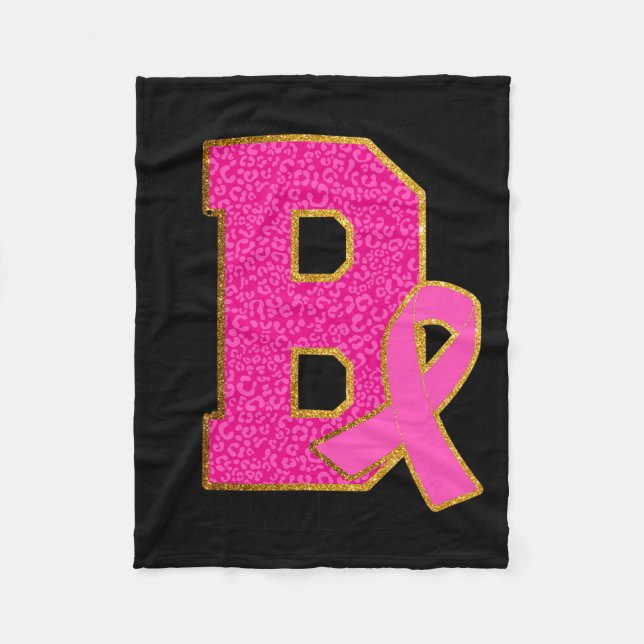 Couverture Polaire Porter Pink Bulldogs Breast Cancer Sensibilisation (Devant)