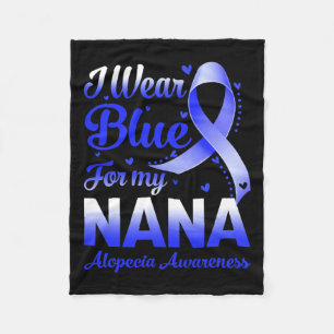 Couverture Polaire Portez Bleu Pour Ma Nana Alopecia Sensibilisation