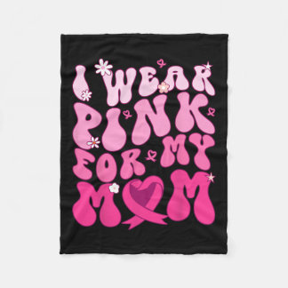 Couverture Polaire Portez Le Rose Pour Ma Mère Soutien Cancer du sein