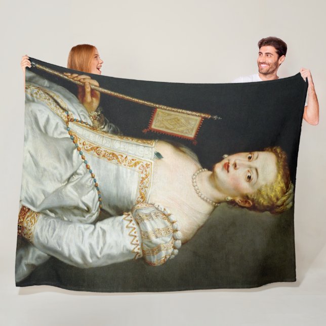 Couverture Polaire Portrait de femme de Pierre Paul Rubens (En situation)