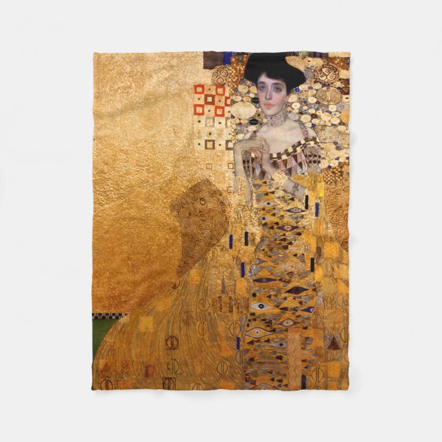 Couverture Polaire Portrait de Gustav Klimt d'Adel Bloch Bauer 1907 (Devant)