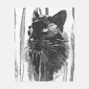 Couverture Polaire Portrait Panther